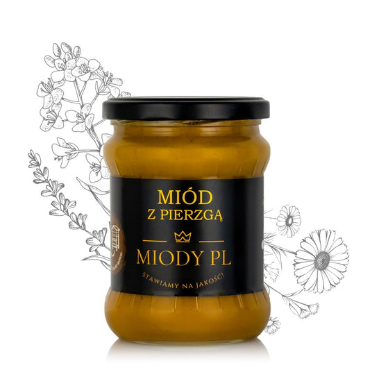 Miód z pierzgą - 600 g